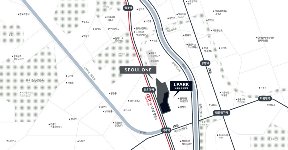 서울원 아이파크 위치도